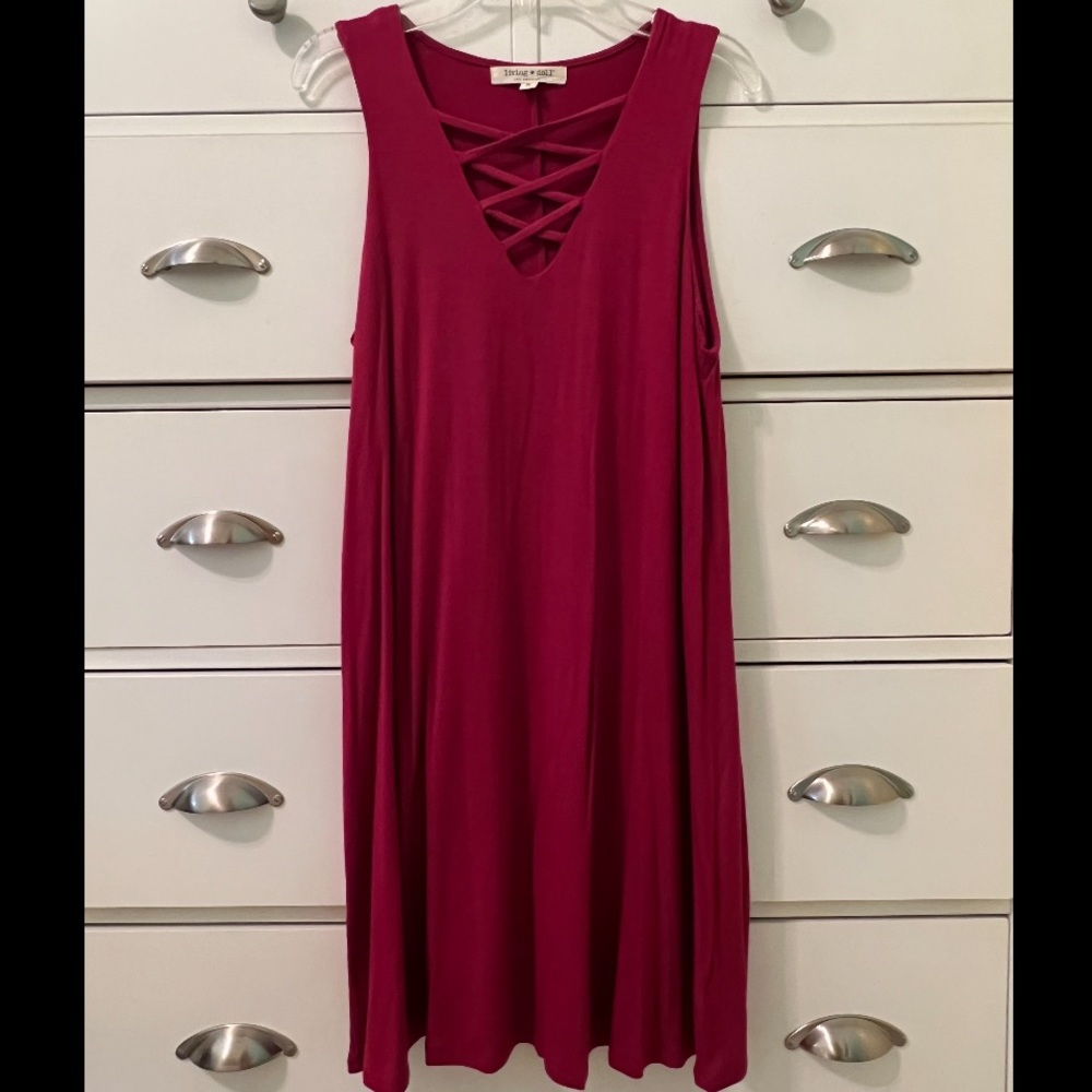 Living Doll Crisscross Mini Dress